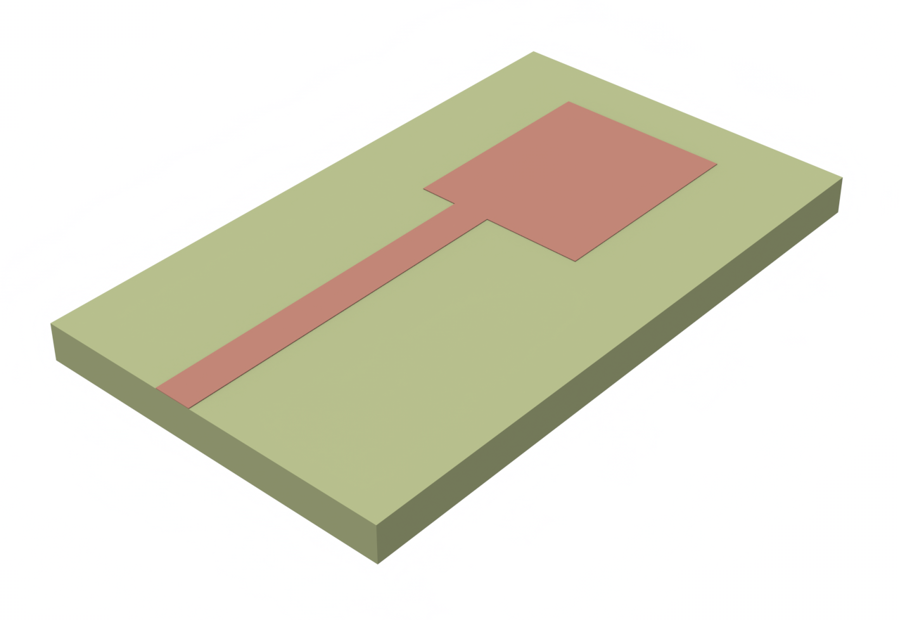 Schematic of the patch antenna