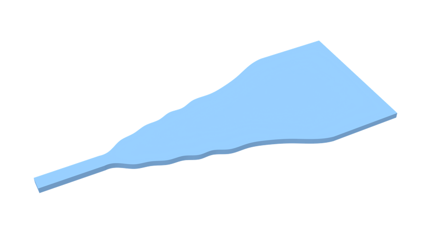 Schematic of the waveguide taper