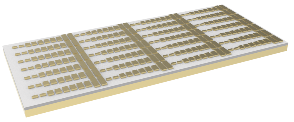 Schematic of the gradient metasurface reflector